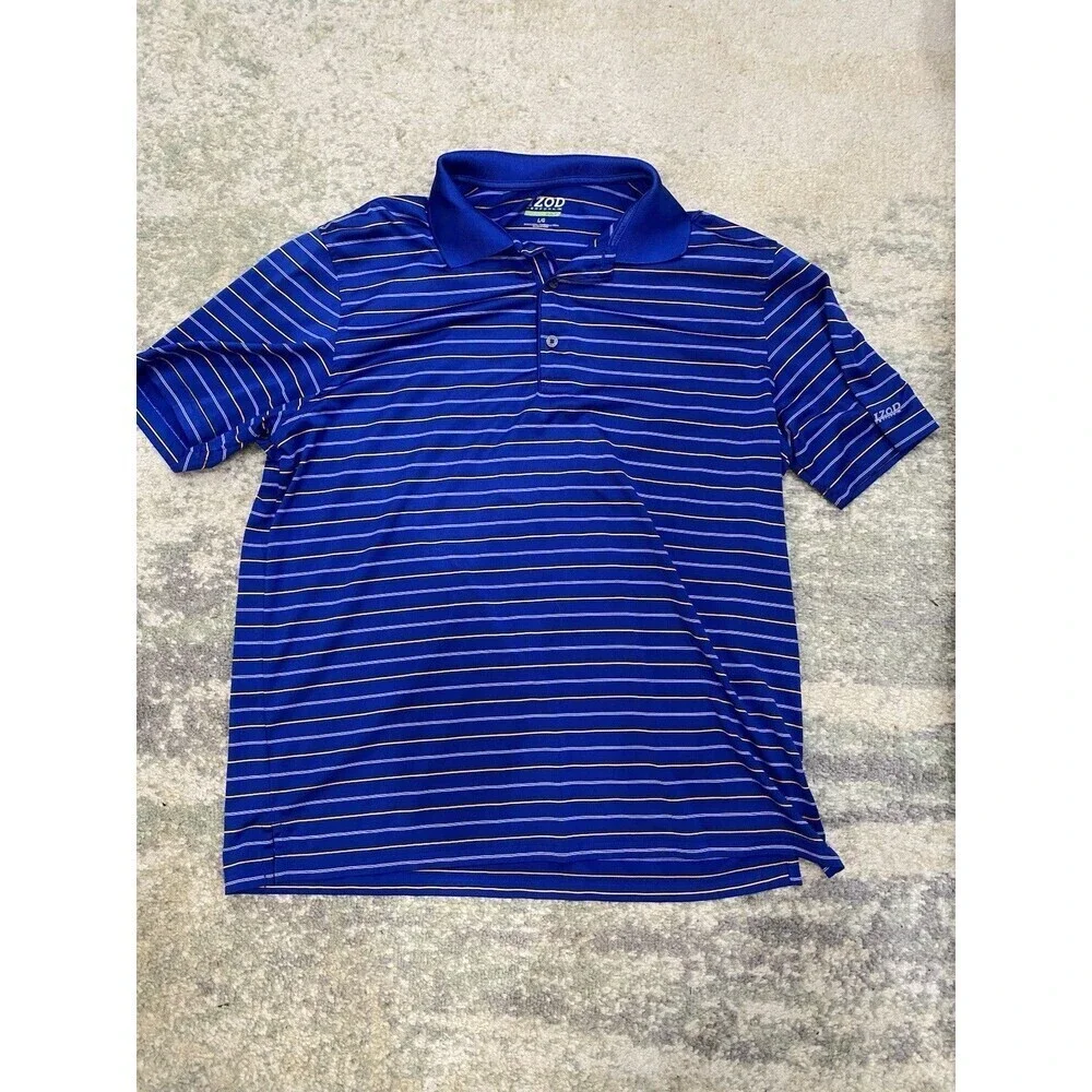 Lot (9) GOLF POLOS - Adidas, Izod, Nike - Size Large - Nike Golf Mock Neck
